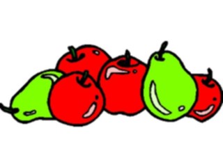 Sticker Custom Preview Image #063657 Food Drink Fruits Apples Pears