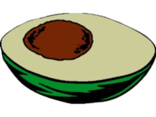 Sticker Custom Preview Image #063683 Food Drink Fruits Avocado07