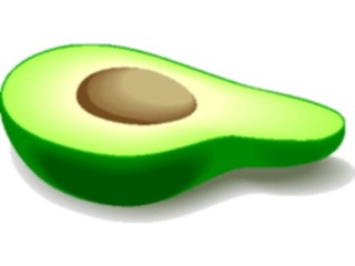 Sticker Custom Preview Image #063684 Food Drink Fruits Avocado08