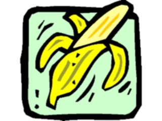 Sticker Custom Preview Image #063720 Food Drink Fruits Banana Peeled3