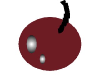 Sticker Custom Preview Image #063809 Food Drink Fruits Cherry Dark