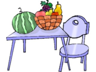 Sticker Custom Preview Image #063853 Food Drink Fruits Fruit Bowlon Table