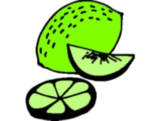 Sticker Custom Preview Image #064004 Food Drink Fruits Lime07