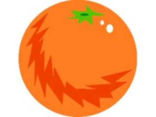 Sticker Custom Preview Image #064040 Food Drink Fruits Orange06