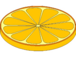Sticker Custom Preview Image #064060 Food Drink Fruits Orange Slice1