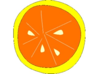 Sticker Custom Preview Image #064064 Food Drink Fruits Orange Slice5