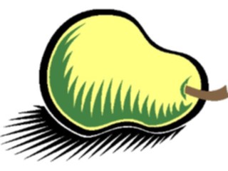 Sticker Custom Preview Image #064118 Food Drink Fruits Pear04