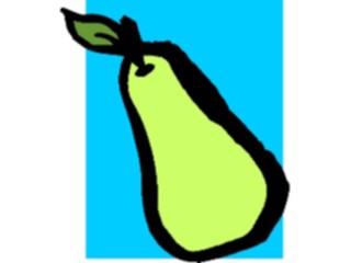 Sticker Custom Preview Image #064120 Food Drink Fruits Pear06