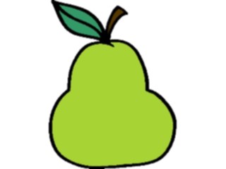 Sticker Custom Preview Image #064121 Food Drink Fruits Pear07