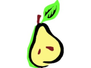 Sticker Custom Preview Image #064126 Food Drink Fruits Pear12