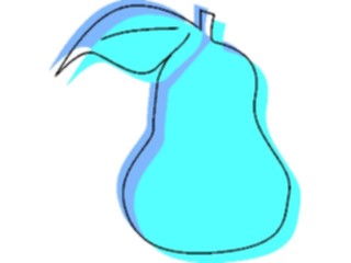 Sticker Custom Preview Image #064150 Food Drink Fruits Pear36