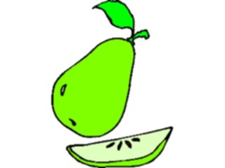 Sticker Custom Preview Image #064153 Food Drink Fruits Pear39
