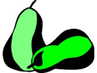 Sticker Custom Preview Image #064161 Food Drink Fruits Pears06