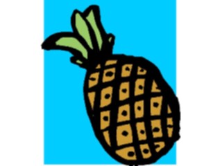 Sticker Custom Preview Image #064169 Food Drink Fruits Pineapple04