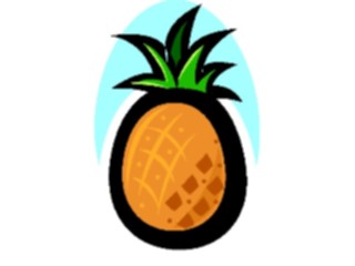 Sticker Custom Preview Image #064170 Food Drink Fruits Pineapple05