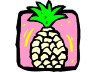 Sticker Custom Preview Image #064172 Food Drink Fruits Pineapple07