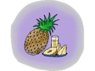 Sticker Custom Preview Image #064176 Food Drink Fruits Pineapple11
