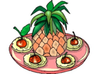 Sticker Custom Preview Image #064177 Food Drink Fruits Pineapple12