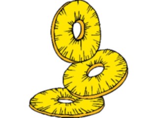 Sticker Custom Preview Image #064182 Food Drink Fruits Pineapple Slices