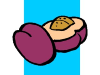 Sticker Custom Preview Image #064183 Food Drink Fruits Plum1