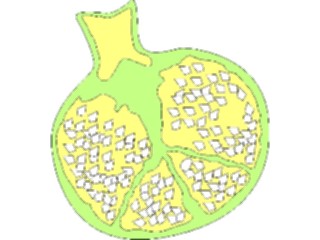 Sticker Custom Preview Image #064190 Food Drink Fruits Pomegranate