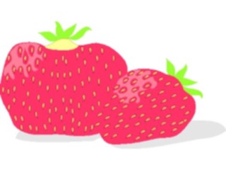 Sticker Custom Preview Image #064198 Food Drink Fruits Strawberries01