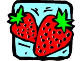 Sticker Custom Preview Image #064201 Food Drink Fruits Strawberries04