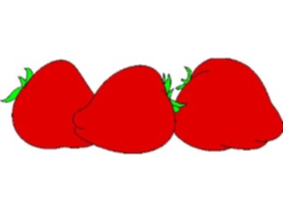 Sticker Custom Preview Image #064202 Food Drink Fruits Strawberries05