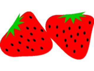 Sticker Custom Preview Image #064203 Food Drink Fruits Strawberries06