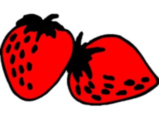 Sticker Custom Preview Image #064205 Food Drink Fruits Strawberries08