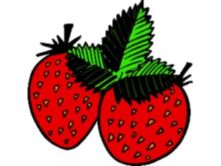 Sticker Custom Preview Image #064206 Food Drink Fruits Strawberries09
