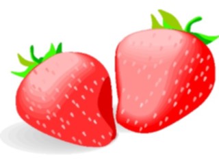 Sticker Custom Preview Image #064210 Food Drink Fruits Strawberries13