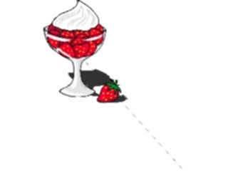 Sticker Custom Preview Image #064220 Food Drink Fruits Strawberries Cream