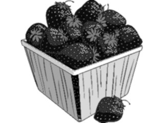 Sticker Custom Preview Image #064221 Food Drink Fruits Strawberriesin Basket1