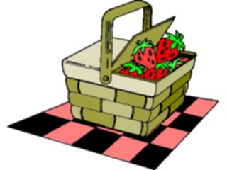 Sticker Custom Preview Image #064222 Food Drink Fruits Strawberriesin Basket2