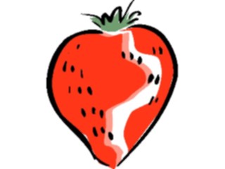 Sticker Custom Preview Image #064245 Food Drink Fruits Strawberry23