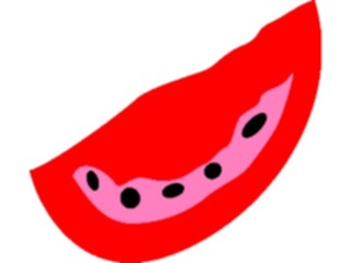 Sticker Custom Preview Image #064290 Food Drink Fruits Tomato Wedge