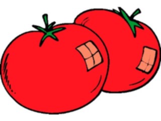Sticker Custom Preview Image #064302 Food Drink Fruits Tomatoes12