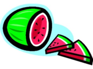 Sticker Custom Preview Image #064309 Food Drink Fruits Watermelon07