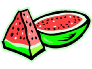 Sticker Custom Preview Image #064310 Food Drink Fruits Watermelon08
