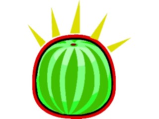 Sticker Custom Preview Image #064319 Food Drink Fruits Watermelon17