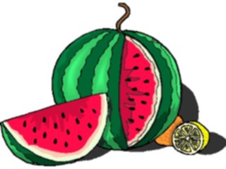 Sticker Custom Preview Image #064321 Food Drink Fruits Watermelon19