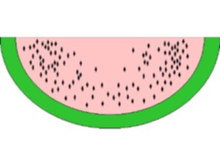 Sticker Custom Preview Image #064327 Food Drink Fruits Watermelon Slice01