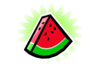 Sticker Custom Preview Image #064328 Food Drink Fruits Watermelon Slice02