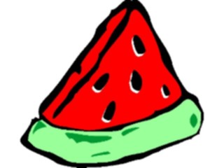 Sticker Custom Preview Image #064331 Food Drink Fruits Watermelon Slice05