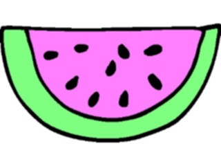 Sticker Custom Preview Image #064334 Food Drink Fruits Watermelon Slice08