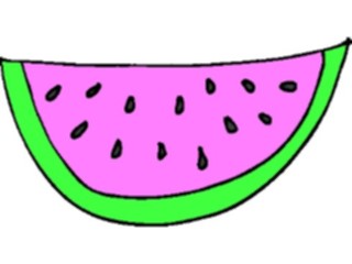 Sticker Custom Preview Image #064335 Food Drink Fruits Watermelon Slice09