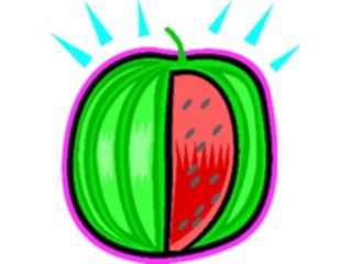 Sticker Custom Preview Image #064341 Food Drink Fruits Watermelon Slice15