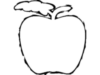 Sticker Custom Preview Image #064345 Food Drink Keylined Apple2