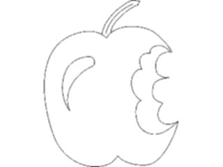 Sticker Custom Preview Image #064347 Food Drink Keylined Apple4